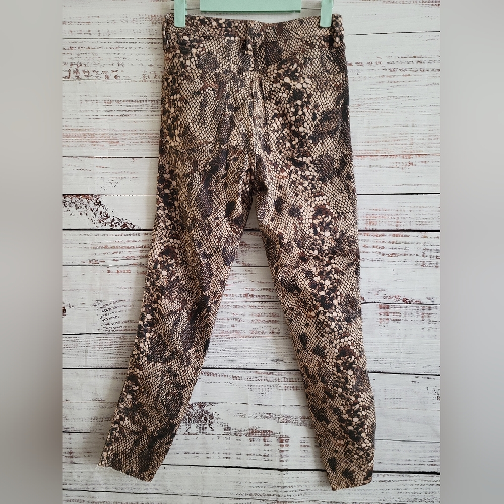 We the Free S27 Snakeskin Brow and Tan Skinny Ankle Jeans - Picture 5 of 7